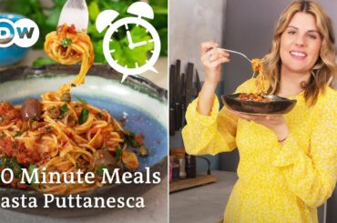 Quick Lunch Meal - Pasta Puttanesca In Under 20 Minutes | 20 Minute Meals Ep. 2