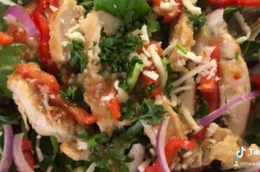 Italian chicken breast salad | Healthy lunch and dinner recipe| let’s eat