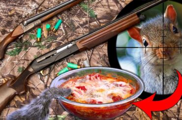 Shotgun Squirrel Hunt Catch and Cook