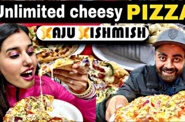 Unlimited Pizza by 5 star Hotel chef @ Rs 199/- only | Unlimited food in delhi | Kaju Kishmish