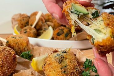 Delicious Fried Zucchini | Italian Street Food - Zucchini Polpette