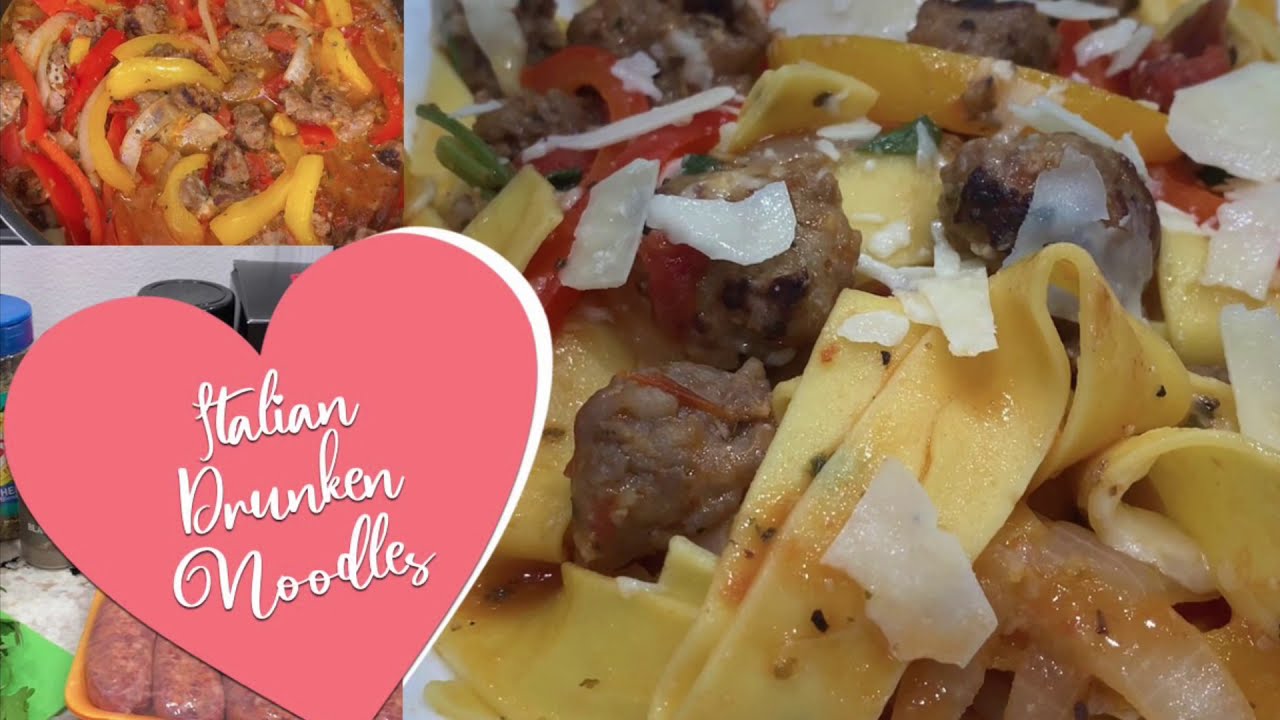 Italian Drunken Noodles Italian Drunken Noodles