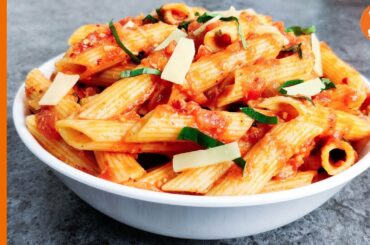 RED SAUCE PASTA ITALIAN STYLE | ARRABIATA SAUCE RECIPE | ITALIAN PASTA RECIPE - FMG