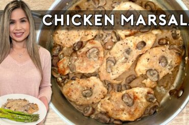 CHICKEN MARSALA | Easy Creamy Chicken Marsala