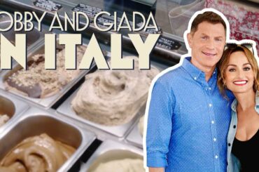 Bobby Flay and Giada De Laurentiis Taste Incredible Gelato in Rome, Italy | Food Network