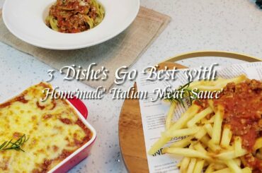 KOOC’s Recipes|3 Dishes Go Best with Homemade Italian Meat Sauce