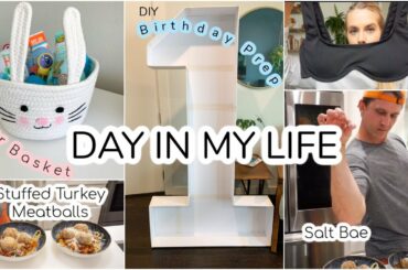 DIY 1ST BIRTHDAY PREP |  TURKEY MEATBALL COOK WITH US | SWIM SUIT HAUL | EASTER