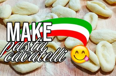 How to make Italian pasta cavatelli!