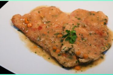 Turkey Scaloppini with White wine sauce | Scaloppine al vino bianco | Original Italian recipe