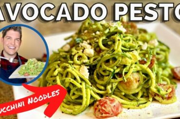 Avocado Pesto Zoodles | How I Lost 30 Pounds in 90 Days | Nutritarian Recipe