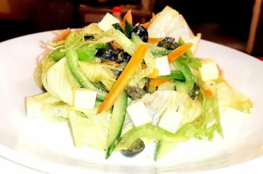 Italian Feta Cheese Salad | How To Make Feta Cheese Salad Recipe