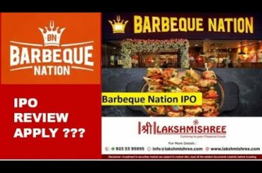 Barbeque Nation IPO | Should you Invest or Not ?? | Lakshmishree Group