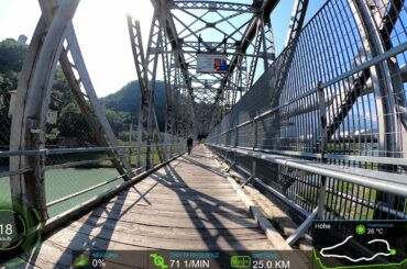 80 minutes Fat Burning Indoor Cycling Workout South Kaltern Tyrol Italy Garmin 4K Video