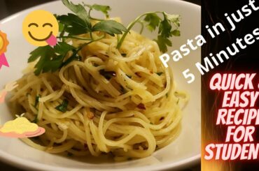 How to make best pasta spaghetti Aglio e Olio| Simple & Easy pasta|study in uk