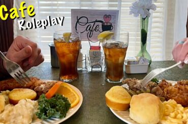 ASMR Southern Cafe Roleplay (Unintelligible Conversation) Voice & Captions version tomorrow.