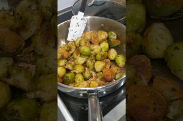 Almas Healthy Cooking presents Brussel Sprouts in a Pan