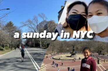 a sunday in NYC: running at central park, getting coffee, italian food