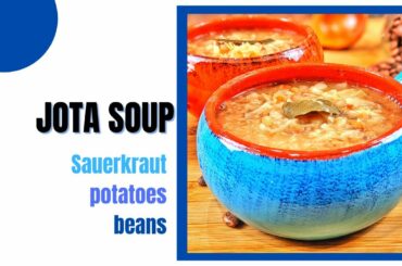 Recipe Jota triestina: Italian style sauerkraut (vegan) soup. ONLY 300 kcal per serving