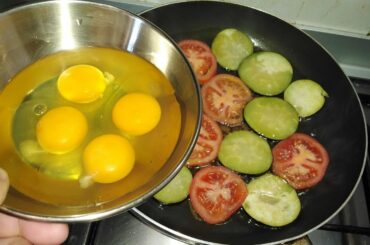 How to make Delicious eggplant ,tomatoes and egg Recipe Must try this by Cucina co aiza italy