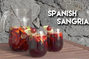 How to make a Spanish Sangria with Brandy | Red wine with fruits
