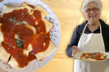 Enjoy ricotta filled ravioli from Modica in Sicily! | Pasta Grannies