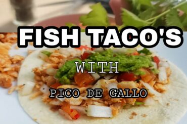HOW TO COOK FISH TACO'S with PICO DE GALLO /EASY FISH TACO'S WRAPS/#Singapore#Italy#USA #Philippines
