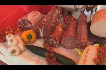 GRILLED CHEESE ITALIAN SANDWICH DRIED MEATS MIXED SALAD HOT SAUCE - STREET FOOD