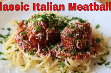 ITALIAN MEATBALLS TASTY RECIPE - SPAGHETTI AND MEATBALLS