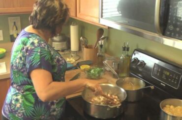 Pasta Shells With Italian Sausage, Broccoli and Spinach Cooking Lesson