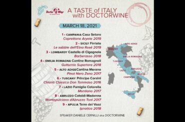 A taste of Italy With DoctorWine - Online wine degustation