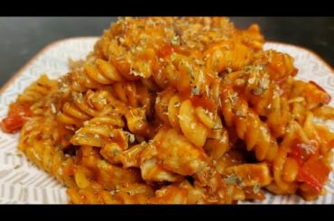 Italian Red sauce pasta/apna style pasta/delicious and easy recipe