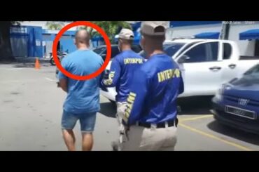 A suspected Italian gangster was caught after police recognized him in