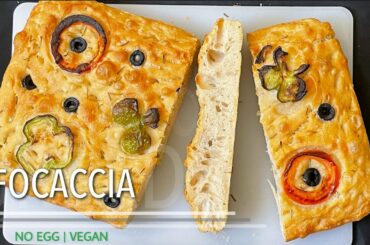 FOCACCIA | NO KNEADING ITALIAN FOCACCIA | EASY VEGAN BREAD RECIPE | Sattvik Kitchen