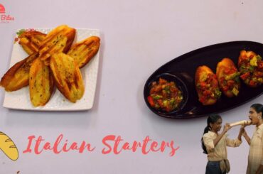 ITALIAN APPETIZER  RECIPES||GRILLED GARLIC BREAD||BRUSCHETTA