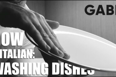 How A Italian Washing Dishes