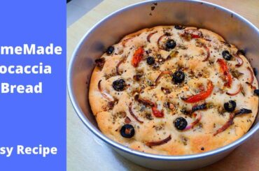 Homemade Focaccia Bread Recipe | Italian Bread Recipe | Easy Focaccia Bread