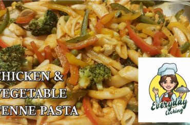 Chicken & Vegetable Penne Pasta by Everyday Cooking