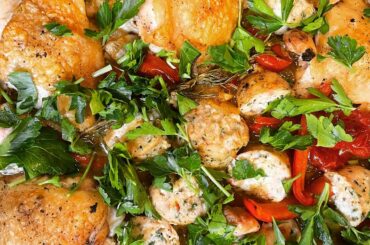 Chicken Scarpariello and roasted potatoes. #dinner #howto #italianfood