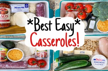 5 OF THE BEST QUICK & EASY CASSEROLE RECIPES | TASTY DINNER MEAL IDEAS | JULIA PACHECO