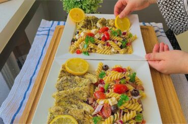 Cook with me | a colorful lunch | coriander fish and italian pasta salad | SKD