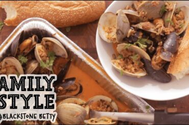 Betty's Chorizo Mussels and Clams | Family Style | Blackstone Griddles