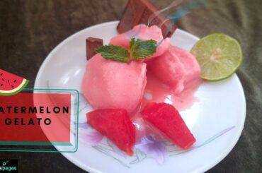 Watermelon Gelato Recipe | Watermelon recipes for summer | Gelato-Italian Icecream