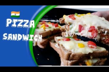 Pizza Sandwich | Veg Cheese Sandwich | Italian Sandwich | Easy Cooking | Let's Cook With Snehal