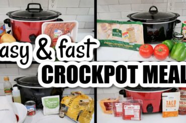 4 THROW & GO CROCKPOT MEALS | CHEAP SLOW COOKER MEALS | WHAT'S FOR DINNER WITH FRUGAL FIT MOM