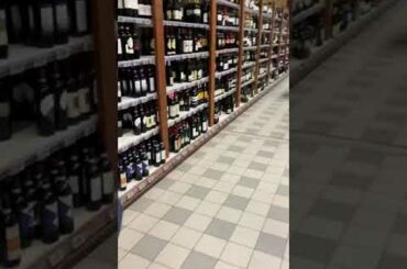 ITALIAN SUPERMARKET LIQUOR SECTION | ALL KINDS | MASSIVE #Shorts #Italy #Wine #Spirits #Alcohol