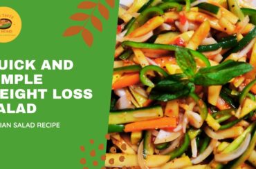 Italian Salad Recipe | Quick and Easy Weight Loss Salad | Vegetable Salad | Diet Salad