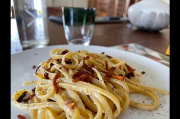 Carbonara rivisitata. ASMR cooking Italian food. No talking