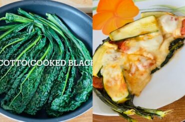 Kale(Italian cavolo nero)recipe with mozzarella /How to/Pizza without any flour