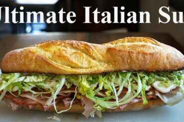 Amazing FIVE MEAT Italian Sandwich!