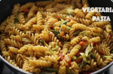 ITALIAN RECIPE INDIAN STYLE VEGETARIAN PASTA RECIPE | PASTA RECIPE INDIAN STYLE | INDIAN SPICE PASTA